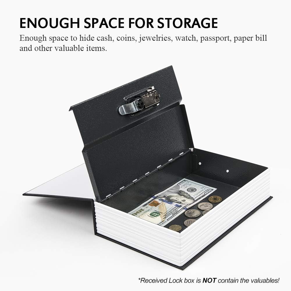 Diversion Book™ Heavy-Duty Book Safe Combination Key Lock Hidden Portable Security Storage