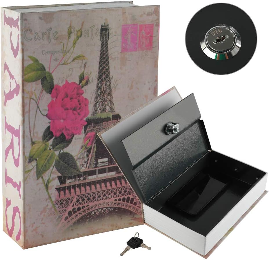 Diversion Book™ Heavy-Duty Book Safe Combination Key Lock Hidden Portable Security Storage