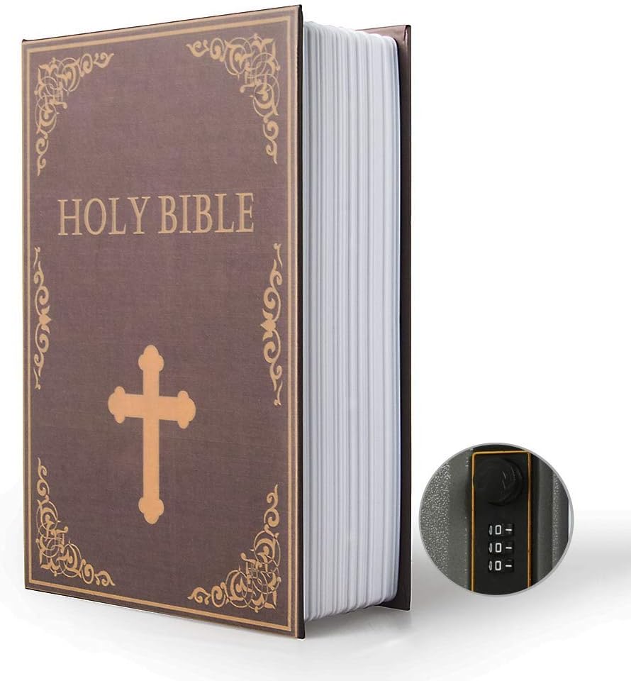 Diversion Book™ Heavy-Duty Book Safe Combination Key Lock Hidden Portable Security Storage