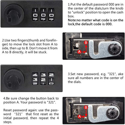 Diversion Book™ Heavy-Duty Book Safe Combination Key Lock Hidden Portable Security Storage