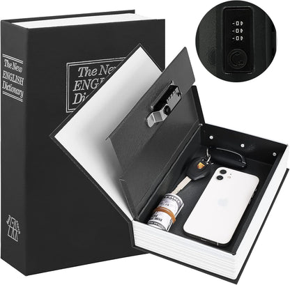 Diversion Book™ Heavy-Duty Book Safe Combination Key Lock Hidden Portable Security Storage