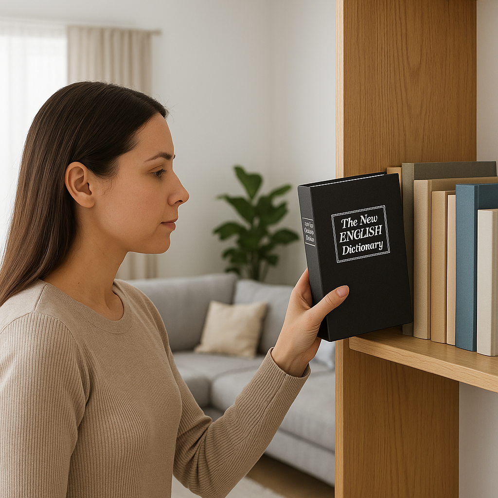 Diversion Book™ Heavy-Duty Book Safe Combination Key Lock Hidden Portable Security Storage