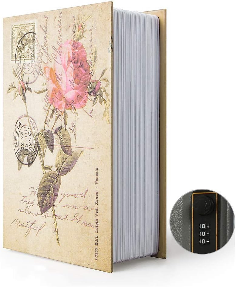 Diversion Book™ Heavy-Duty Book Safe Combination Key Lock Hidden Portable Security Storage