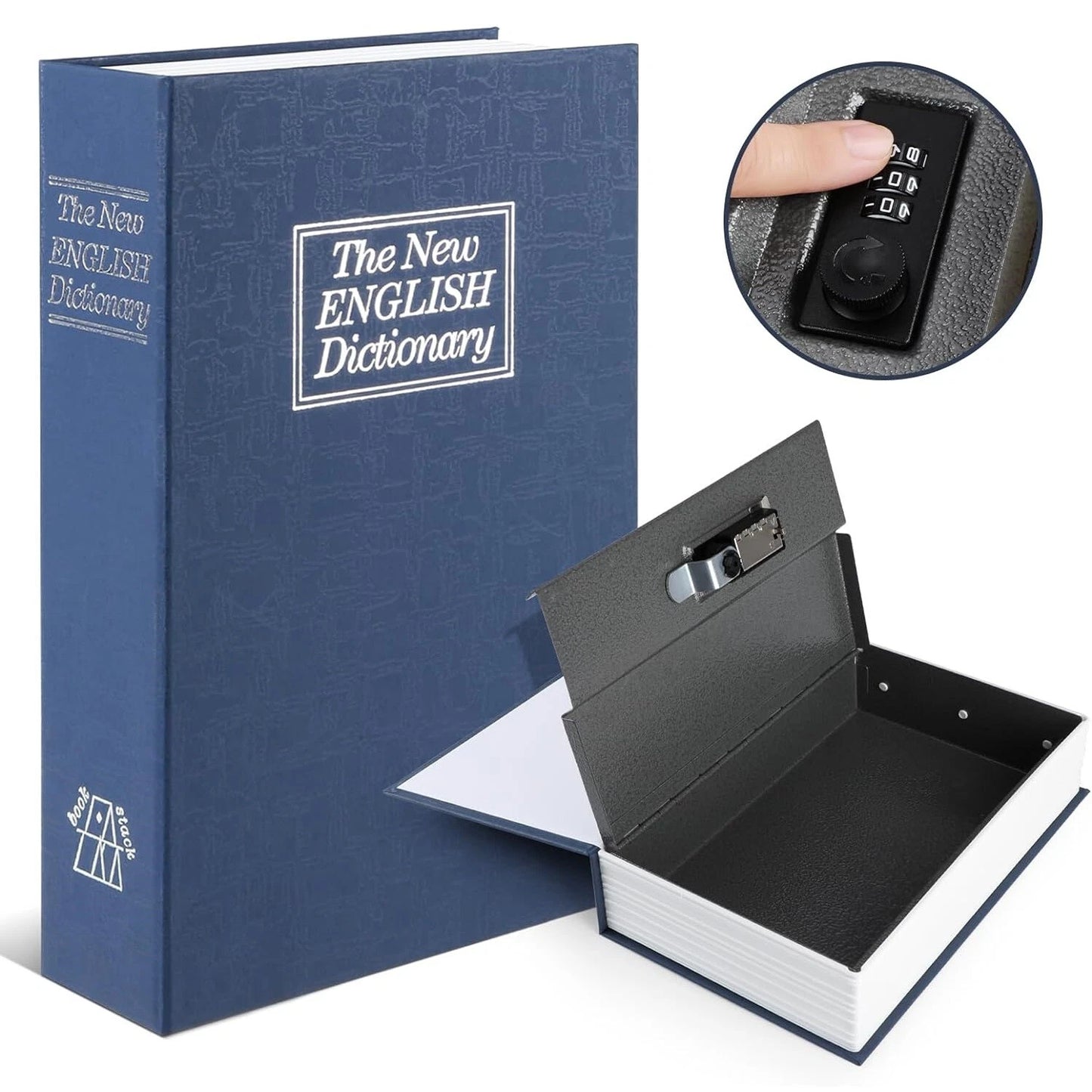 Diversion Book™ Heavy-Duty Book Safe Combination Key Lock Hidden Portable Security Storage